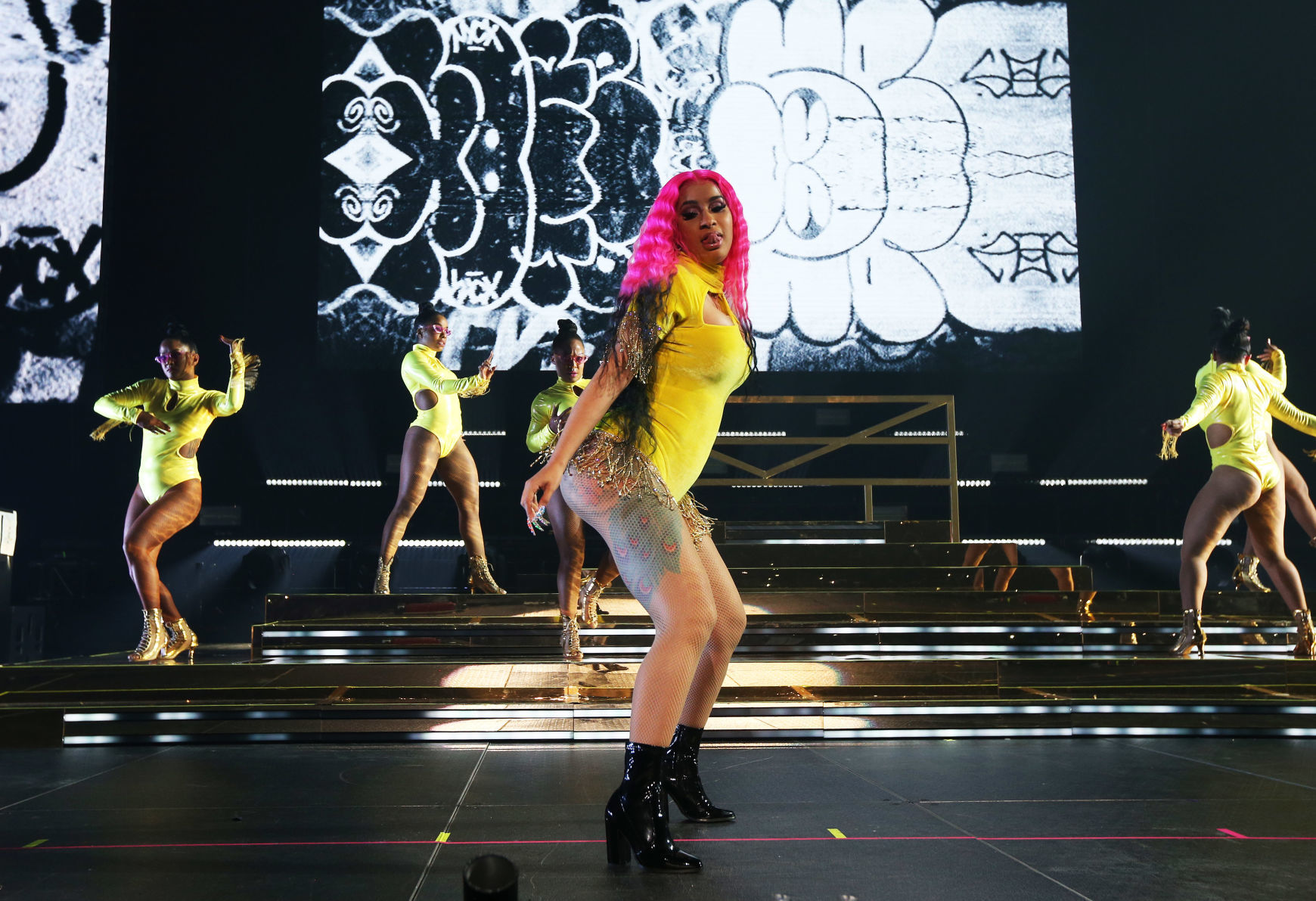 Cardi B performs at John Paul Jones